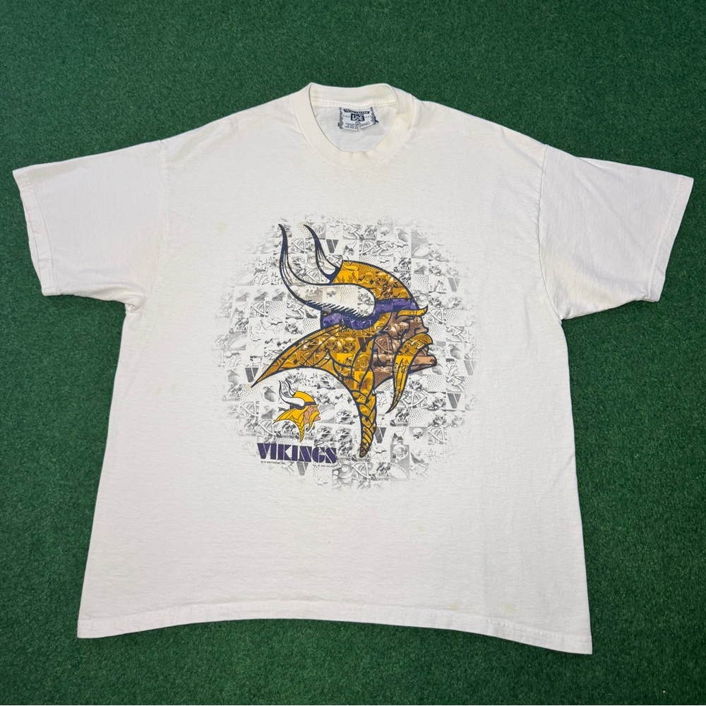 Minnesota Vikings Vintage T Shirt 90s Y2K Nutmeg Lee Sport XL Football NFL Retro